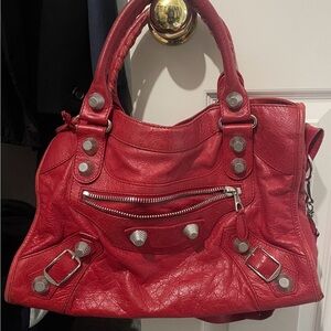 Balenciage City Red Bag